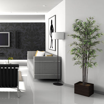 Artificial Bamboo Tree 6 Feet Tall, 1296 Lifelike Leaves Perfect for Home or Office Realistic Indoor Decor Artificial Trees ArtificialFlowers